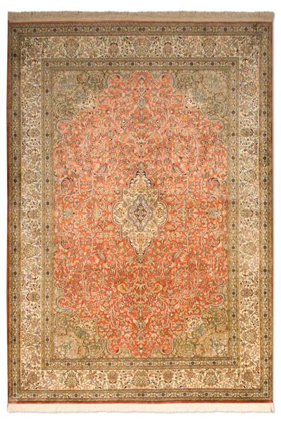 Orientteppich Premium Orange - Seide - 168 x 1 x 244 cm