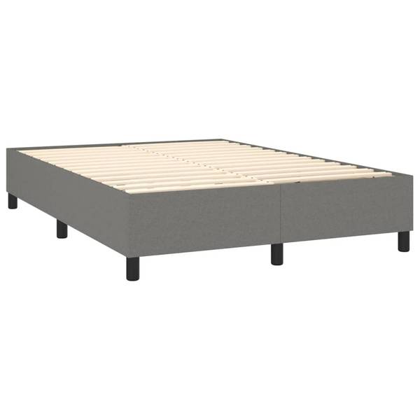 Boxspringbett M668730 Grau - Textil - 140 x 35 x 203 cm