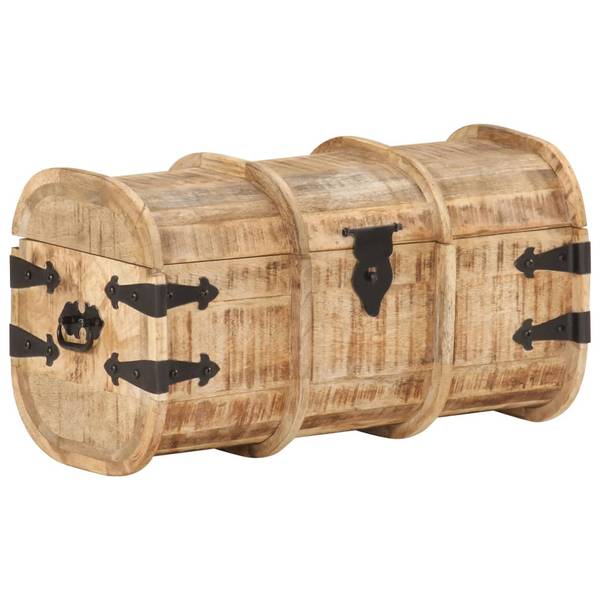Coffre de rangement 320374 (lot de 2) Marron - Manguier - 50 x 29 x 26 cm