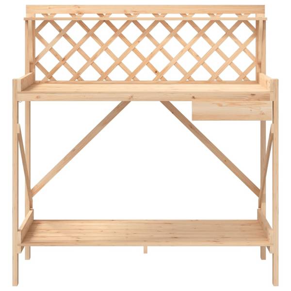 Oppottafel 3033571 bruin - massief hout - 50 x 117 x 110 cm
