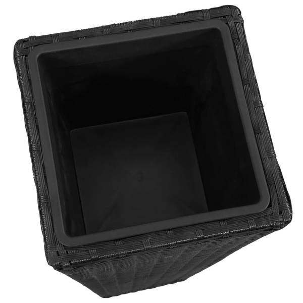Garten-Hochbeet 296580 (3-teilig) Schwarz