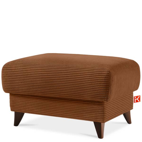 Pouf GUSTAVO II Rotbraun