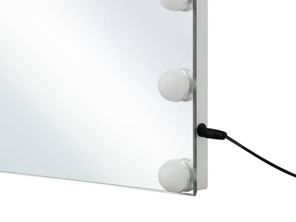 Badezimmerspiegel LUCENAY Silber - Metall - 40 x 50 x 3 cm