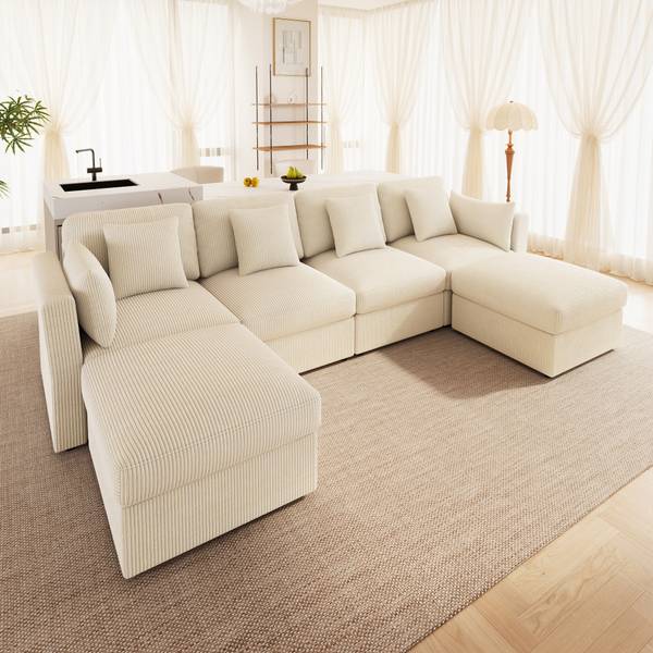 Ecksofa WoodyCHANGE Beige
