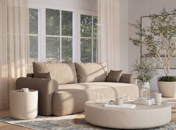 Sofa mit Schlaffunktion Toluca Graubraun