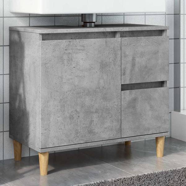 Waschbeckenunterschrank XT9678 Grau - Holzwerkstoff - 33 x 60 x 65 cm