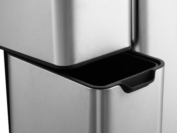Küchenabfalleimer DUMEO Silber - Metall - 47 x 72 x 39 cm