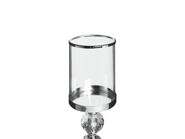 Kerzenständer COTUI Silber - Glas - 13 x 36 x 13 cm
