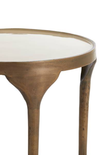 Beistelltisch LAPAZ 2er-Set Braun - Metall - 36 x 52 x 36 cm