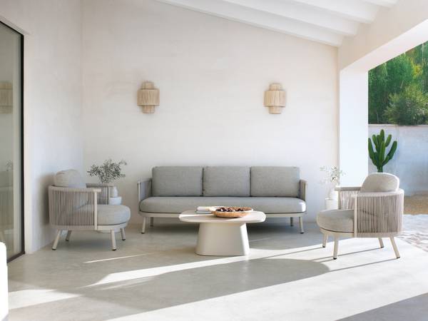 Sessel 11353 Beige - Metall - 70 x 70 x 87 cm