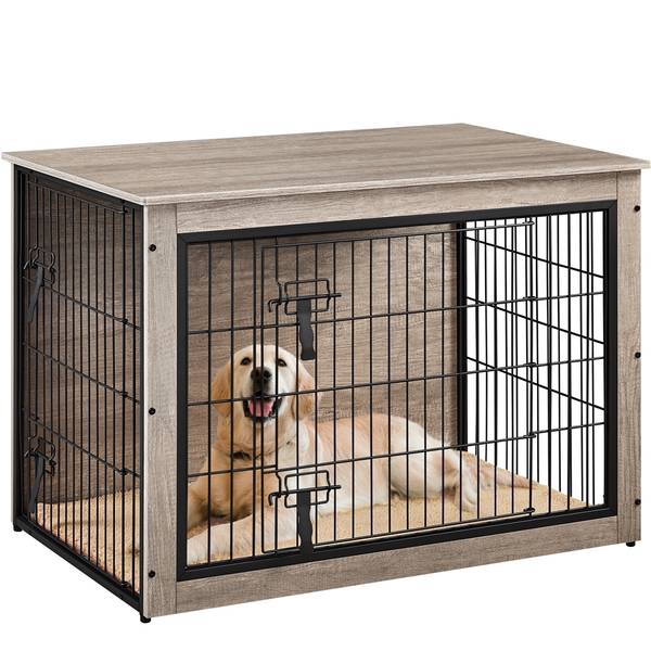 Hundetransportbox ARJ25 Grau - Metall - 65 x 68 x 96 cm