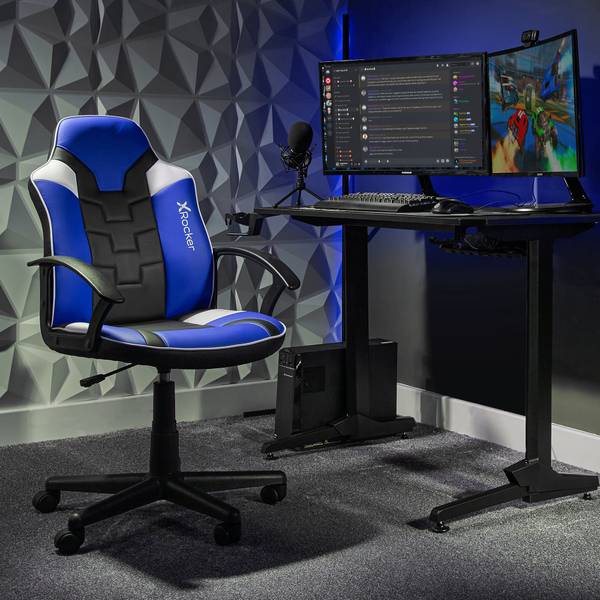 Gaming Stuhl Saturn Schwarz - Blau
