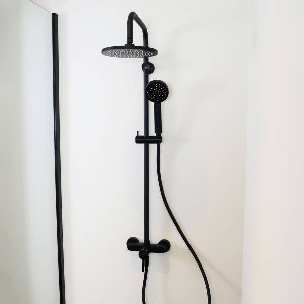 Colonne de douche Delice Noir - Métal - 20 x 98 x 34 cm