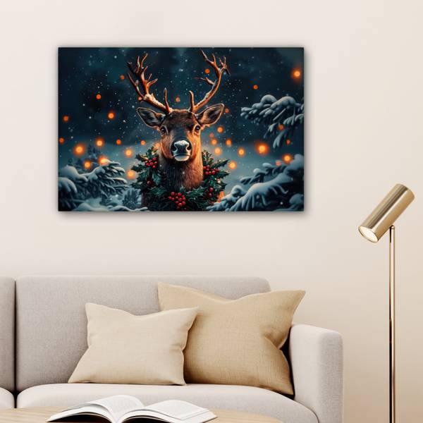LEINWANDBILD Hirsch 60 x 40 cm