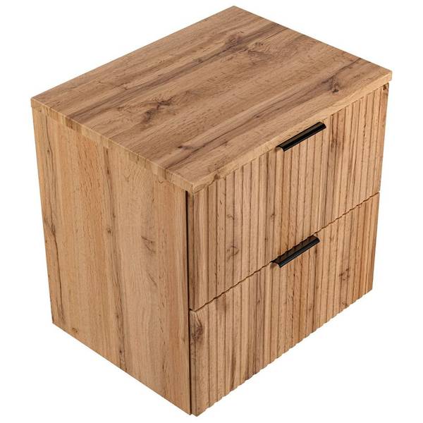 Badmöbel-Set ADELAIDE-56-141 2er-Set Braun - Holzwerkstoff - 61 x 200 x 47 cm