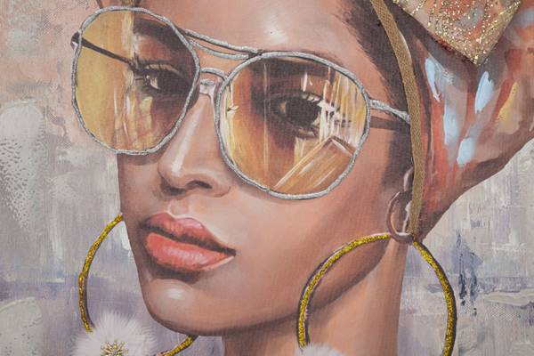 Tableau sur toile Jennifer B Bois massif - 3 x 100 x 70 cm