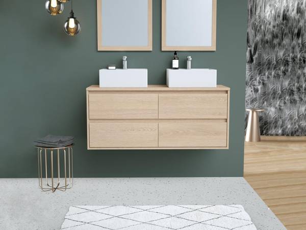 Doppelwaschtisch MILIPAM Tiefe: 120 cm