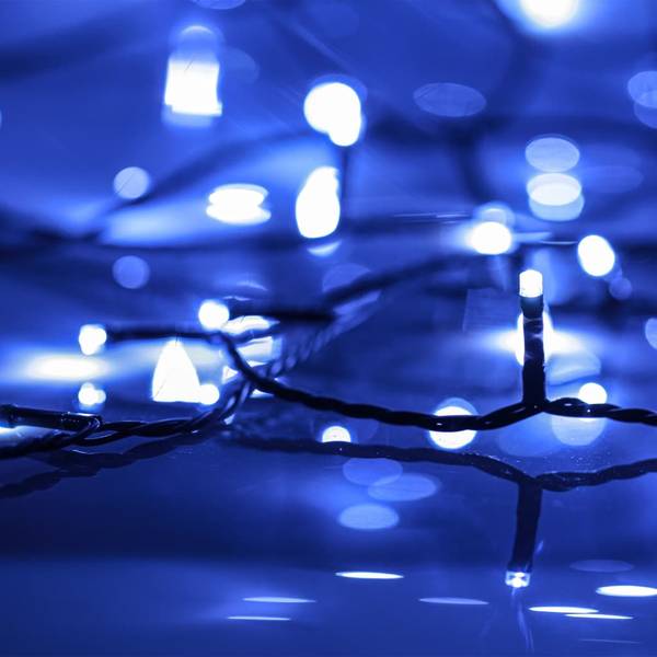 Guirlande LED avec 600 LED Bleu 60 m PVC Bleu