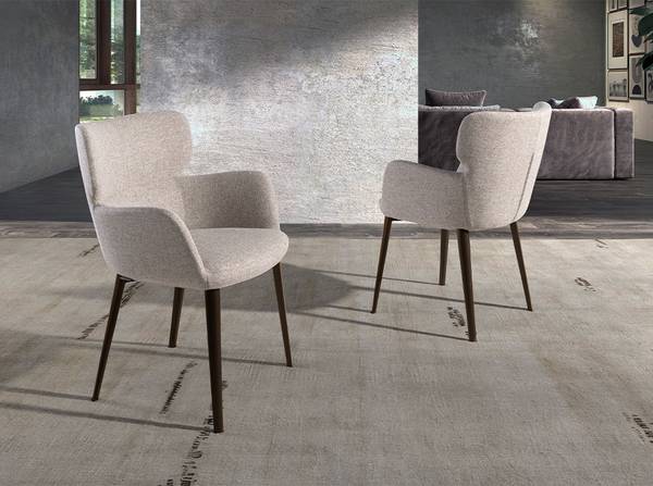 Stuhl 4104 Schwarz - Webstoff - 58 x 80 x 59 cm