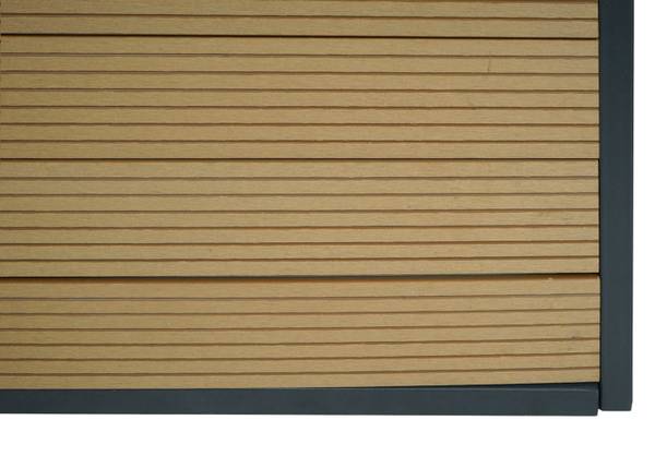 XL Mähroboter-Garage L45 Braun - Grau - Eisen - 70 x 47 x 94 cm