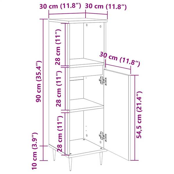 Badezimmerschrank 3029858 Braun