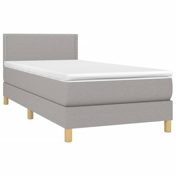 Boxspringbett 3017266 Grau - Holzwerkstoff - 100 x 88 x 203 cm