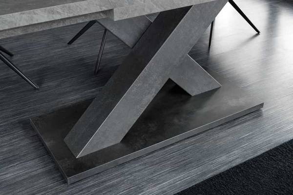 Esstisch MONTREAL Grau - Holzwerkstoff - 180 x 76 x 90 cm