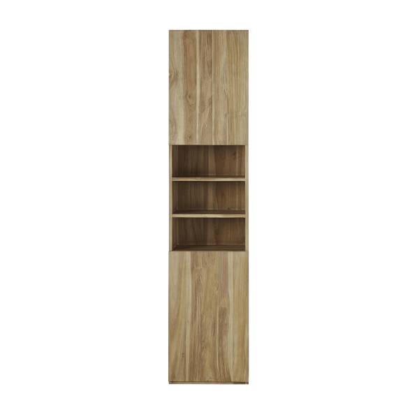 Badezimmersäule aus Teakholz Beige - Massivholz - 45 x 200 x 40 cm