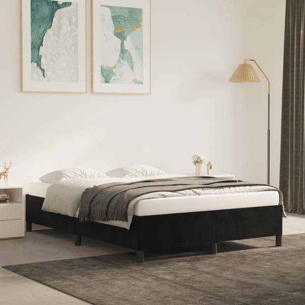 Bedframe 3016042-4 zwart - 143 x 203 cm