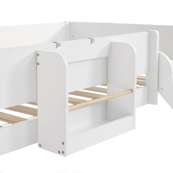 Hoogbed AtticWoody Ⅰ wit - plaatmateriaal op houtbasis - 205 x 121 x 205 cm