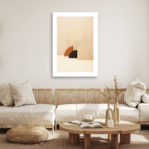 Wandbild runde formen 80 x 120 cm