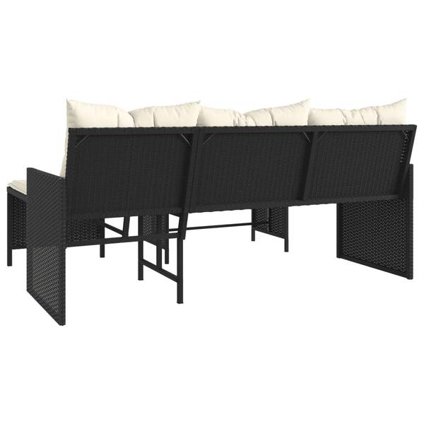 Canapé de jardin 3033167-1 (lot de 2) Noir