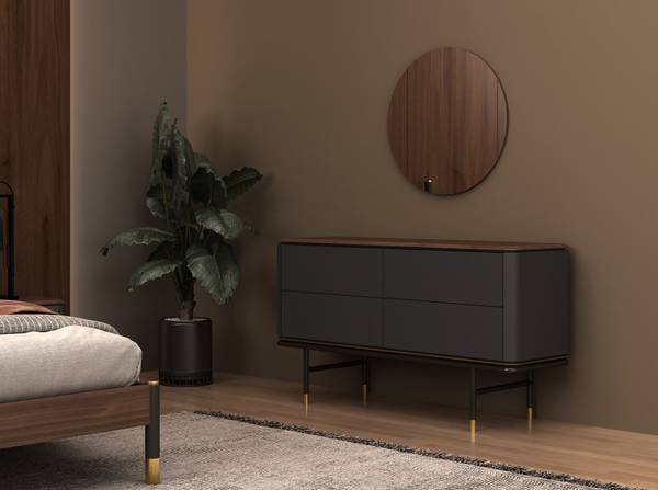 Kommode 7172 Grau - Edelstahl 18/0 - Silikon - 140 x 80 x 45 cm