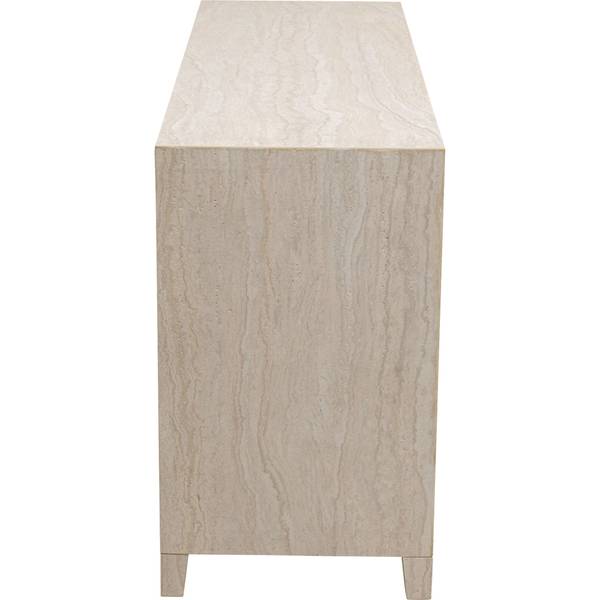 Sideboard Travertino Beige - Messing - 140 x 77 x 45 cm