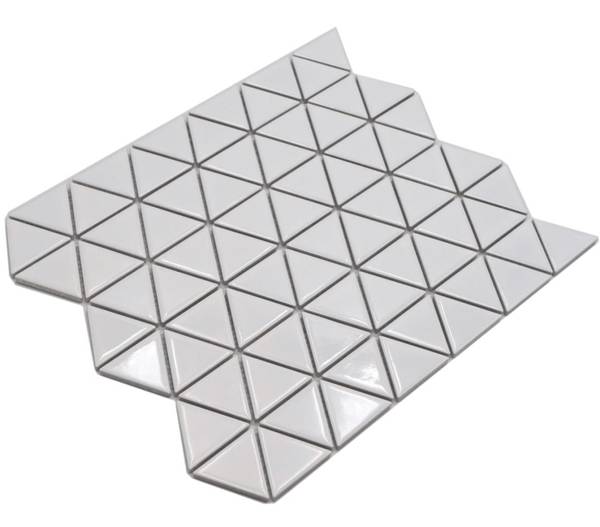 Mosaikfliesen 13-t51 Weiß - Keramik - 26 x 26 x 26 cm