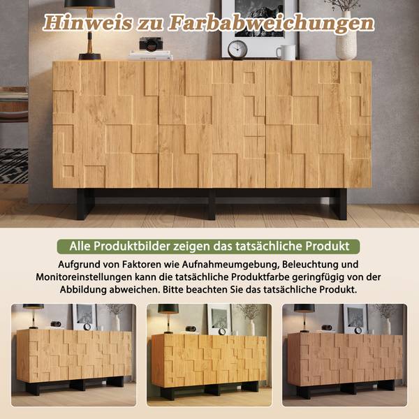 Wohnzimmermöbel Set Eurynom Ⅲ（2-tlg） Braun - Holzwerkstoff