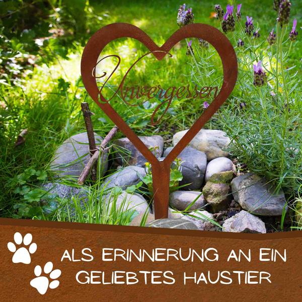 Grabdeko Herz Unvergessen kaufen