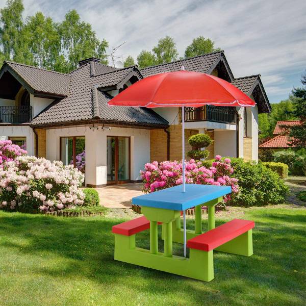 Kinder Sitzgruppe Sitzgarnitur Metall - 107 x 135 x 107 cm