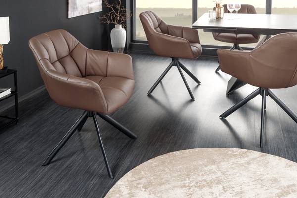 Drehbarer Stuhl PAPILLON Braun