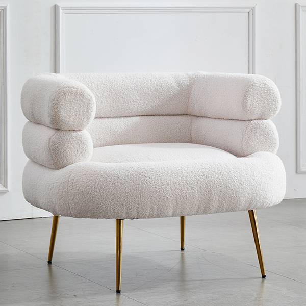 Stoel SF43 wit - plaatmateriaal op houtbasis - metaal - 72 x 67 x 88 cm
