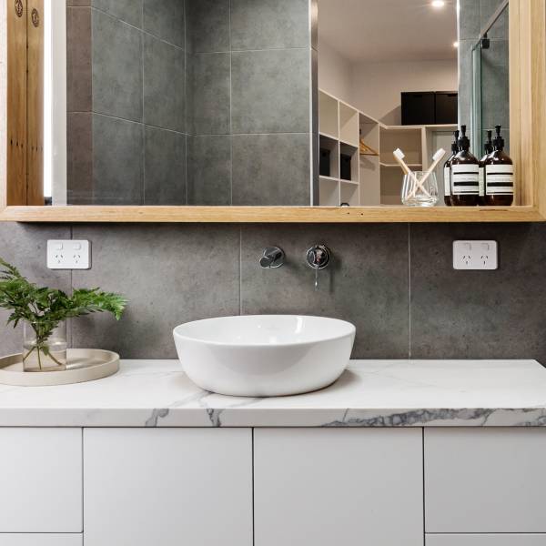 Waschbecken ENNA Keramik - Textil