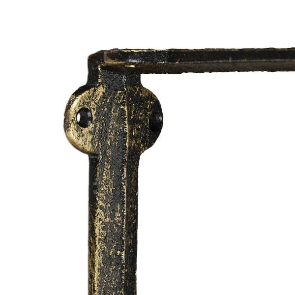 10 x Regalwinkel Gusseisen Kette bronze Braun - Gold