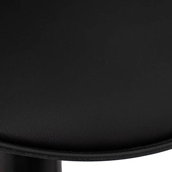 Hocker HH-805401 Schwarz - Metall - Kunstleder - 38 x 20 x 52 cm
