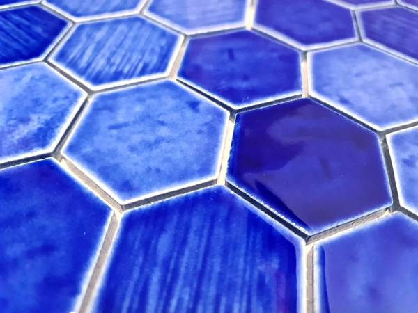 Mosaikfliesen 11K-SAN7 Blau - Keramik - 26 x 26 x 26 cm