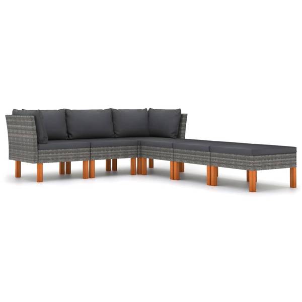 Canapés de jardin 3009634-8 lot de 6 Anthracite - Gris