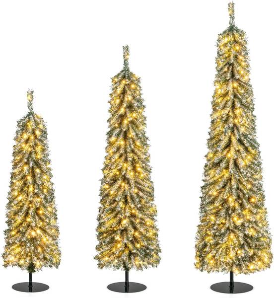 Weihnachtsbaum OY46968PQDE(3er Set) Grün - Kunststoff - 55 x 180 x 55 cm