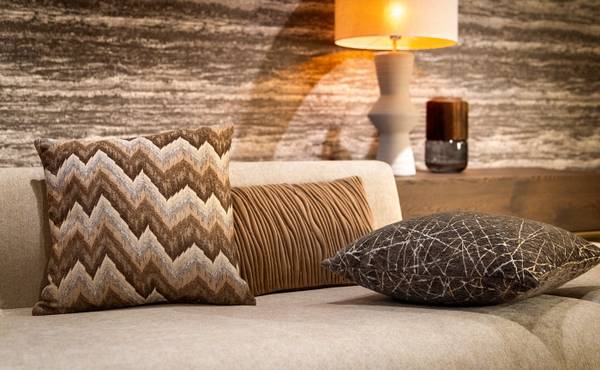Dekokissen Marcello Beige - Polyester - 45 x 45 x 10 cm