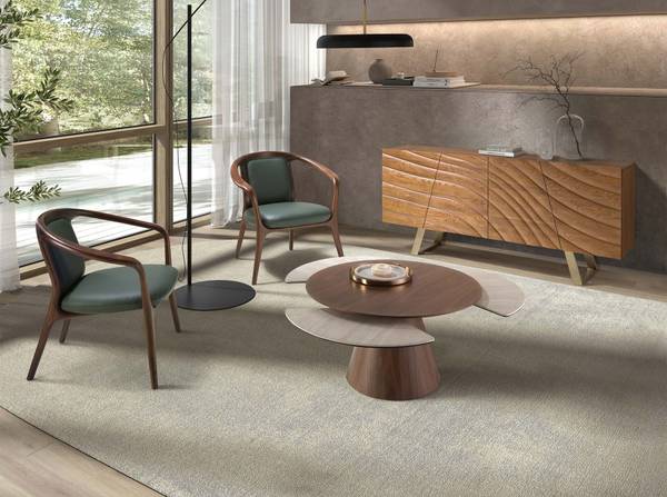 Fauteuil 5181 Vert - Tissu - Vinyle - 71 x 72 x 64 cm