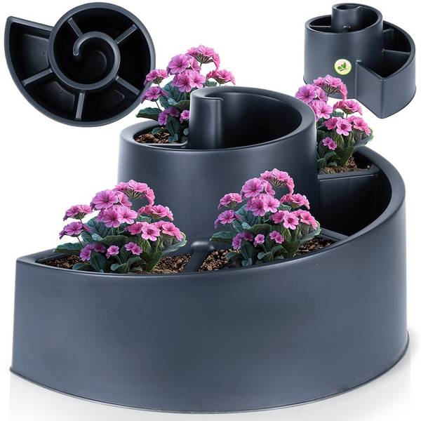 Blumenständer 339498 Schwarz - Kunststoff - 44 x 33 x 53 cm