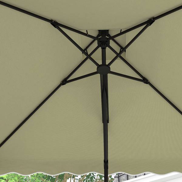 Parasol 84D-267V00BG beige - metaal - 243 x 251 x 243 cm